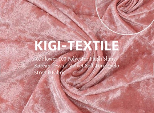 Ледяной цветок 100 полиэстер плюш блестящий корейский бархат Tessuti мягкая эластичная ткань Terciopelo 